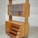 High sideboard, wooden display cabinet by Frantisek Jirak – 1960