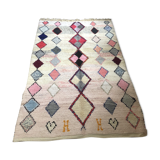 Carpet berber boucharouite done hand to morocco 135x200cm