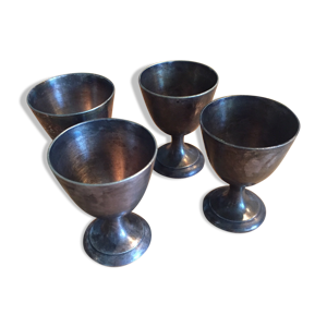 4 coquetiers en argent