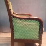 Empire bergère in mahogany veneer