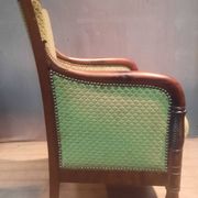 Empire bergère in mahogany veneer