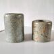 Atelier Olima, 2 stone candle holders from Gabon design 60s - 70s