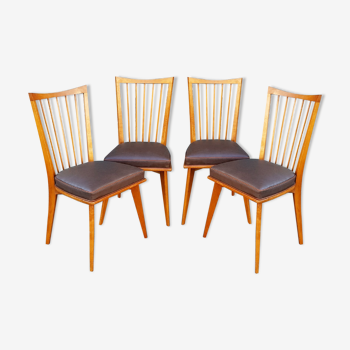 Chaises style scandinave à barreaux