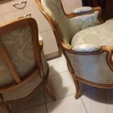 Louis XV style armchairs pair