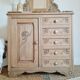 Commode coiffeuse Art déco bois brut