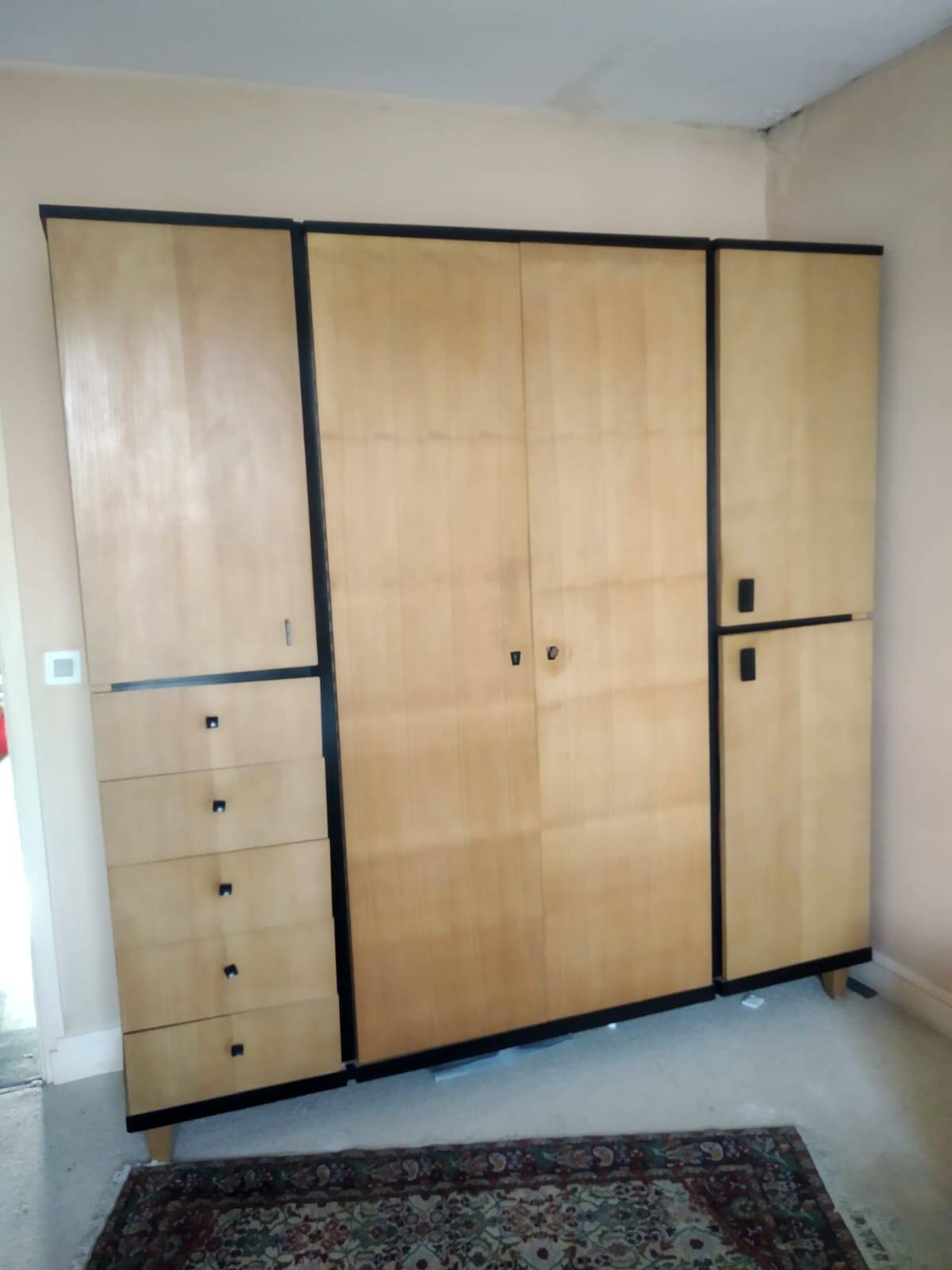 60s architect-designed wardrobe-dressing (unique piece of furniture)