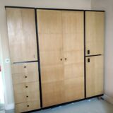 60s architect-designed wardrobe-dressing (unique piece of furniture)