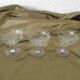 3 cups a champagne anciennes christallin glass renaissance shape