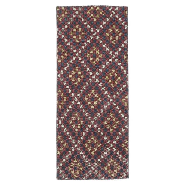 1970s Turkish Handwoven Wool Kilim Runner 81x200