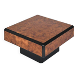 Vintage coffee table in elm burl