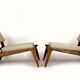 Restored Mid-Century Scandinavian Hunting Chairs by Kristiansson, 1950s