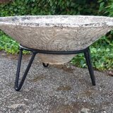 Jardinière conique sur pied tripode 1950