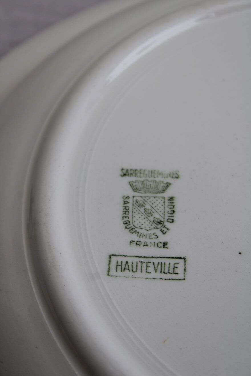 Old dish Sarreguemines