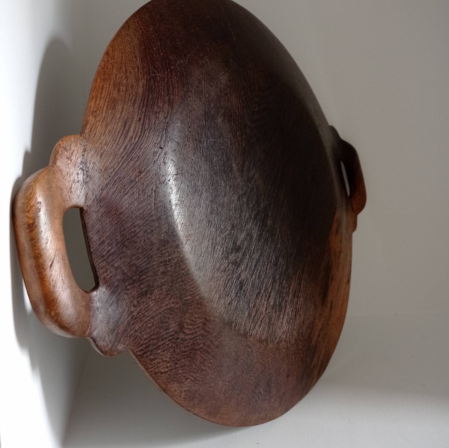 Carved wooden tray