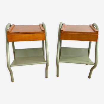 Pair of bedside tables Tubauto 60s