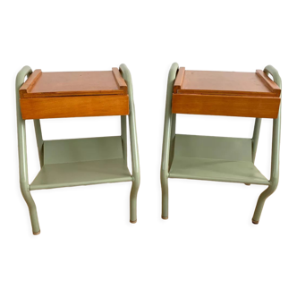 Pair of bedside tables Tubauto 60s