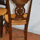 Suite of 4 chairs rustic oak