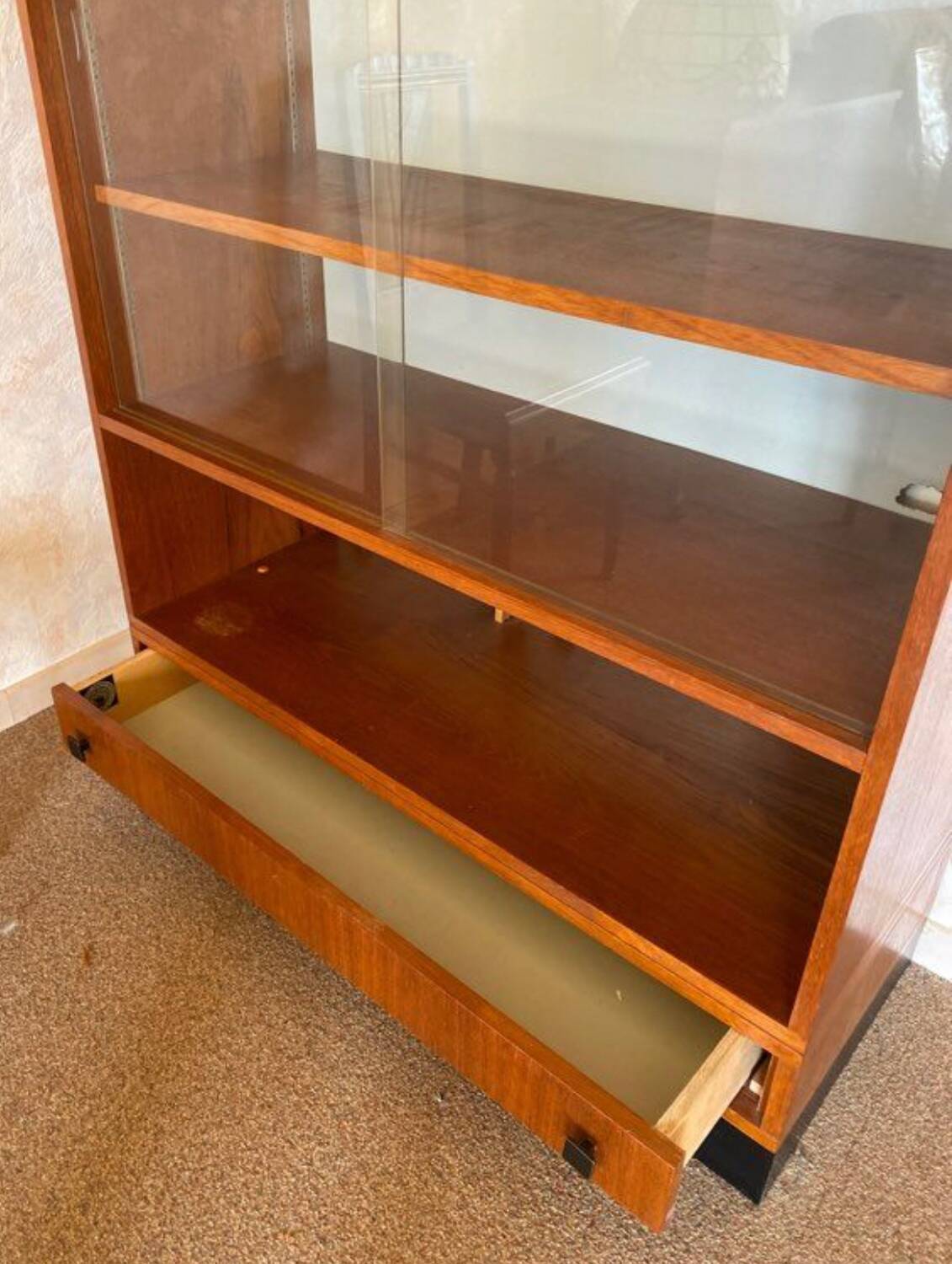 Glass library in Scandinavian style