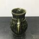 Former pitcher sarreguemines green ceramics 70s vintage