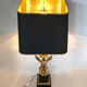 Empire style brass eagle table lamp by Lusterie Deknudt, 1970s