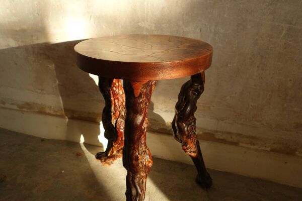 Tabouret vintage pied de vigne