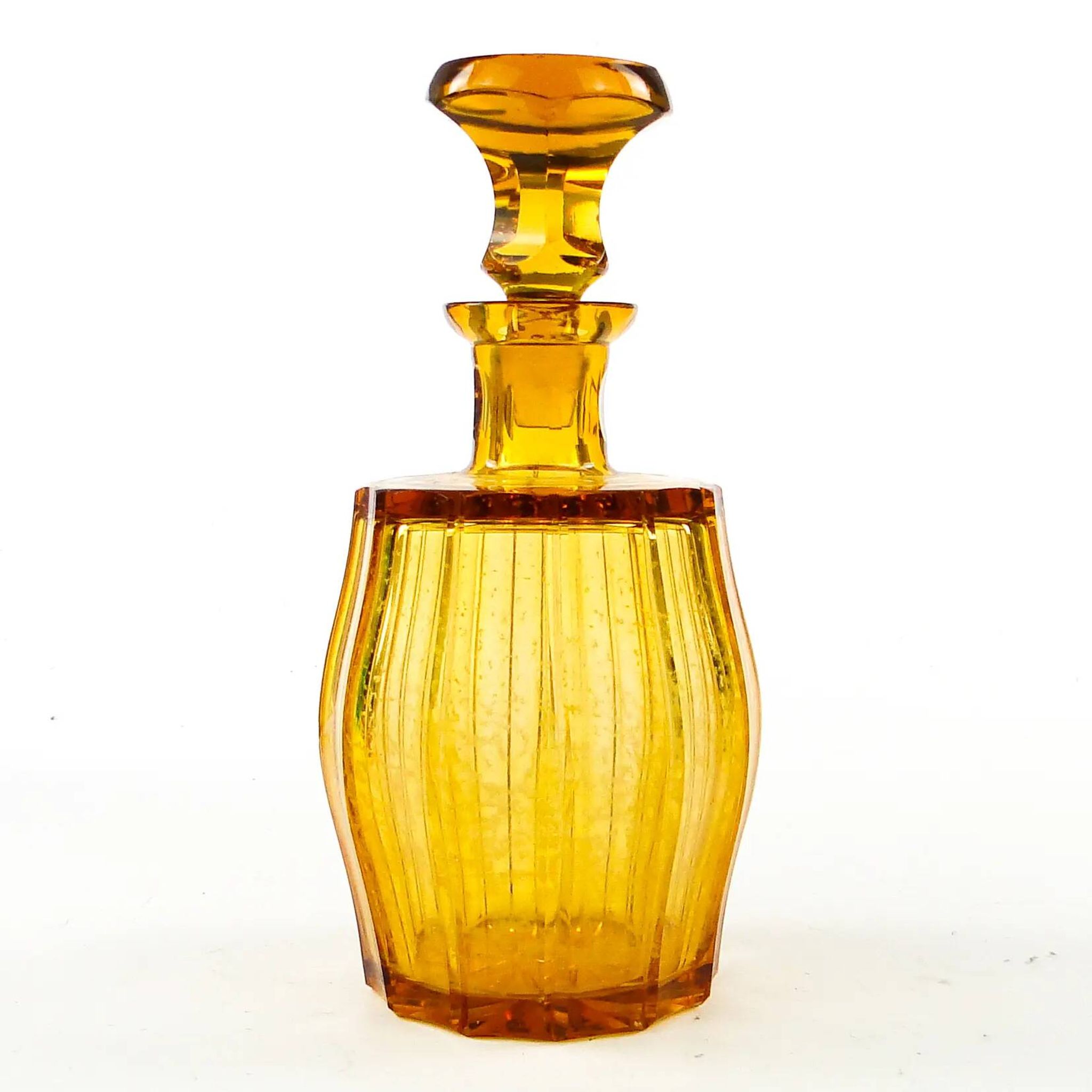 Carafe, Art Deco, crystal, Moser, Czechoslovakia, 1950s