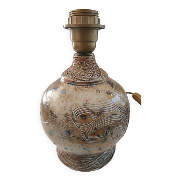 Lampe en grès La Borne