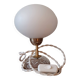 Upcycled white opaline lamp | romantic - retro chic