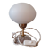 Upcycled white opaline lamp | romantic - retro chic