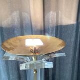 Plexi and brass floor lamp