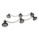 Set of 2 wave effect coat racks (3 hooks) from the 1960s.