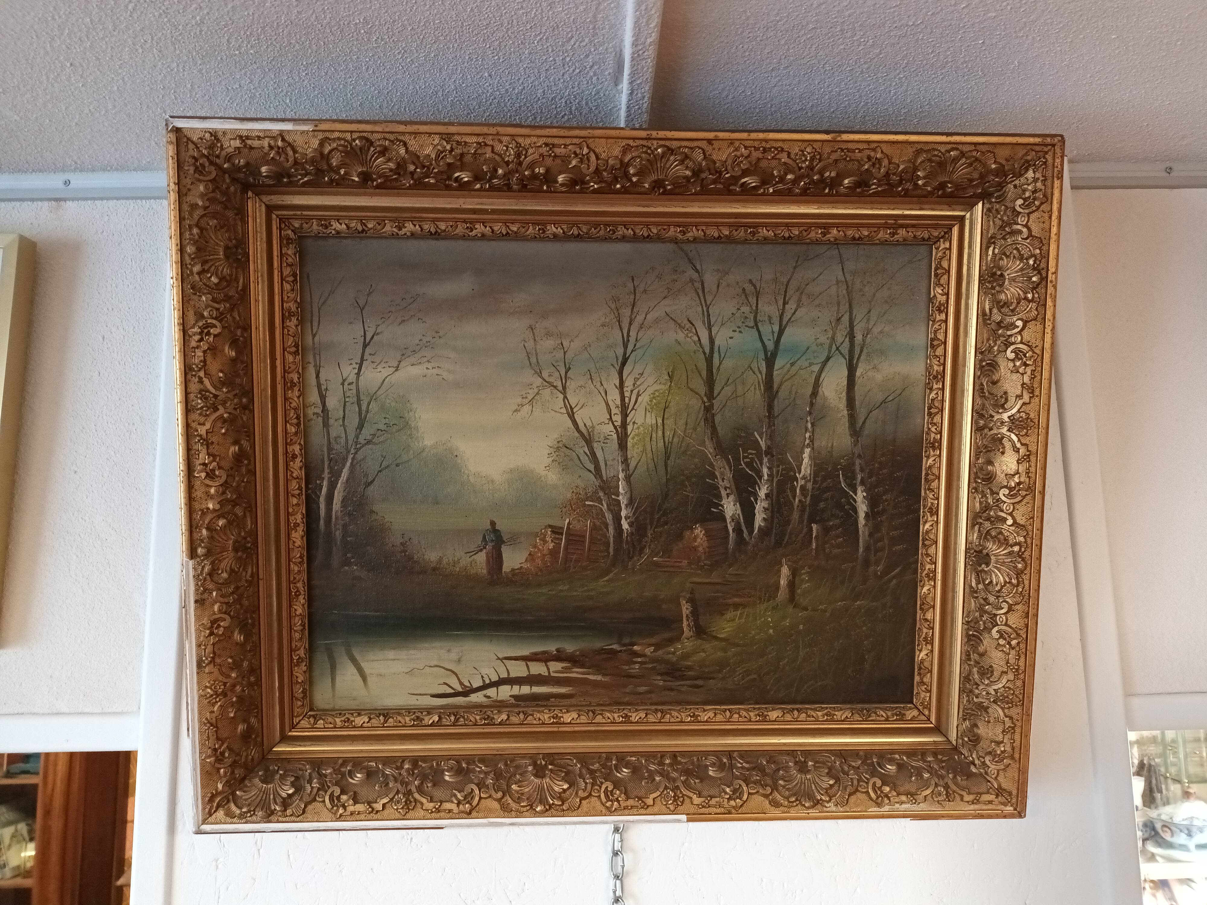 Tableau sous bois XIX ème