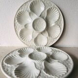 Barbotine Longchamp oyster plates