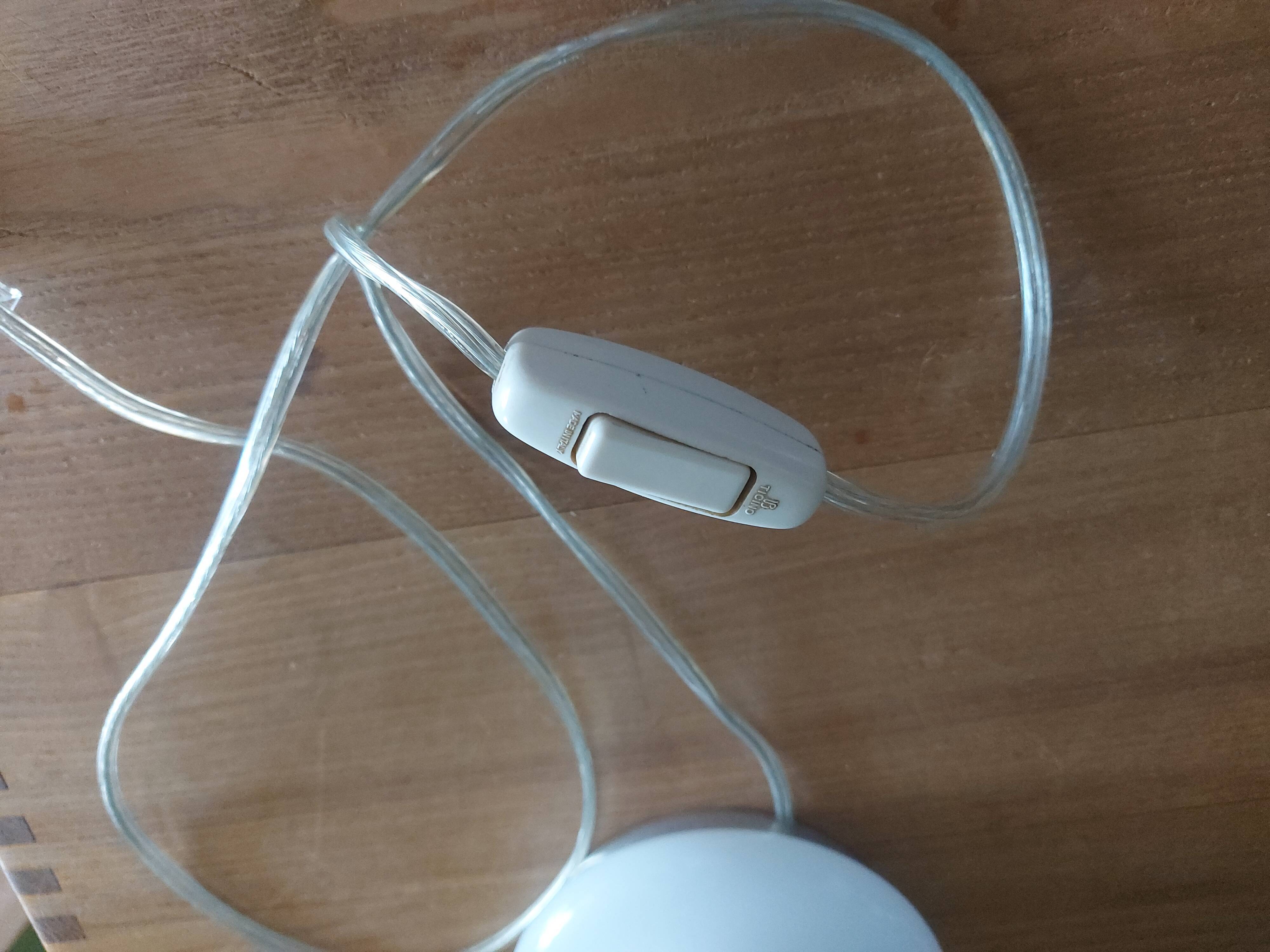 Mushroom lamp peill putzler in white opaline 60'S