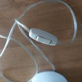 Mushroom lamp peill putzler in white opaline 60'S