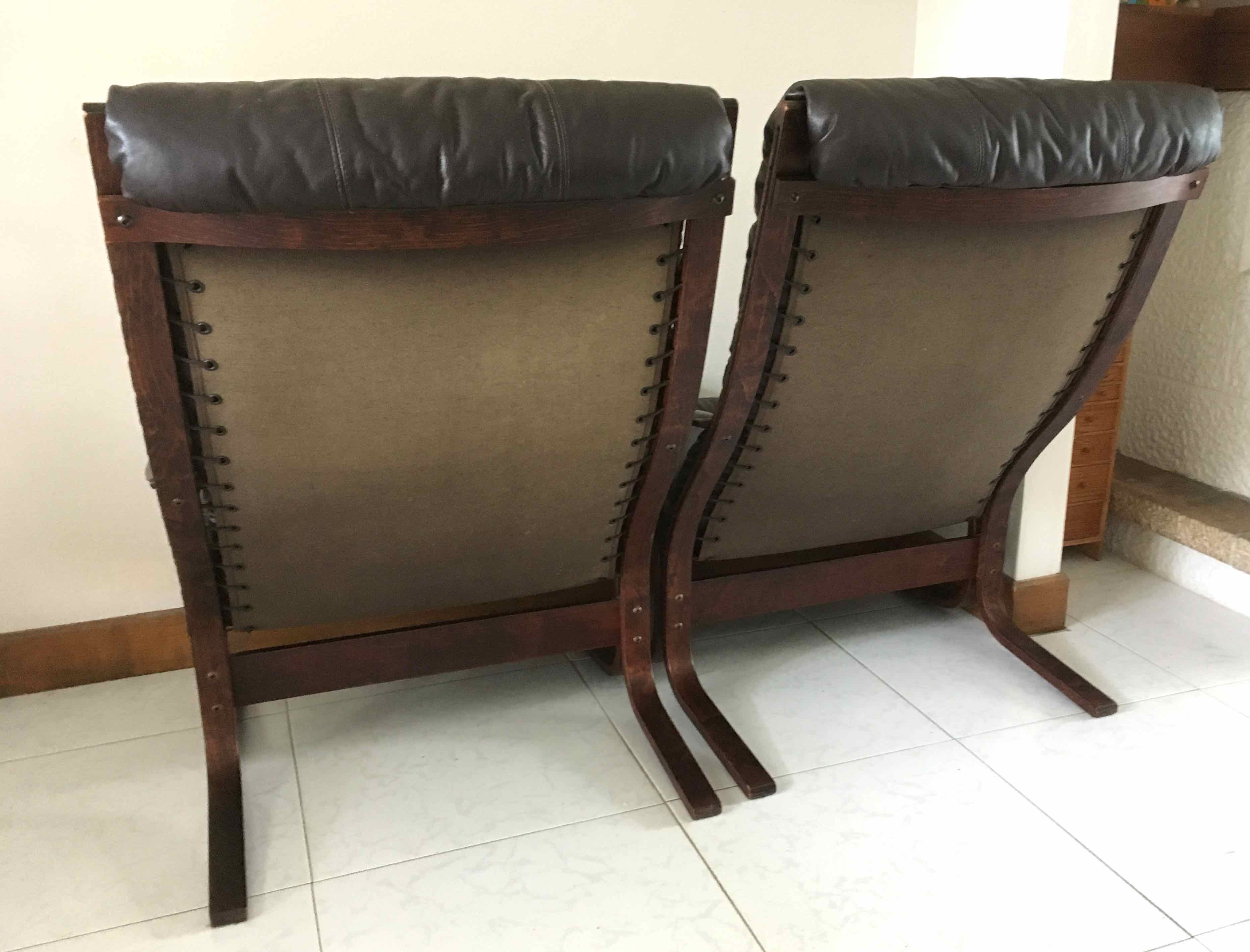 Two Siesta armchairs by Ingmar Relling for Westnofa Norway 1960