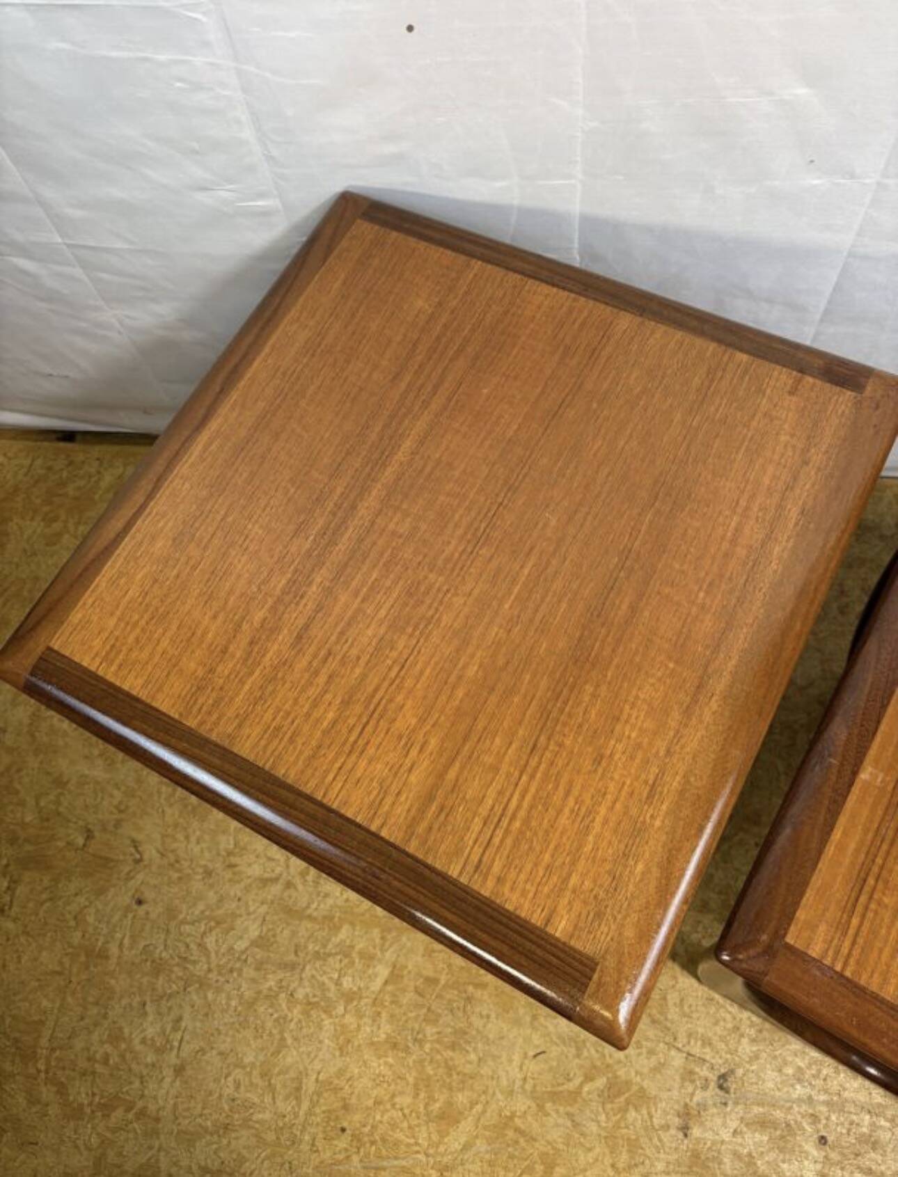 Mid- century retro vintage teak nest of tables by g plan 1960 Danish Design