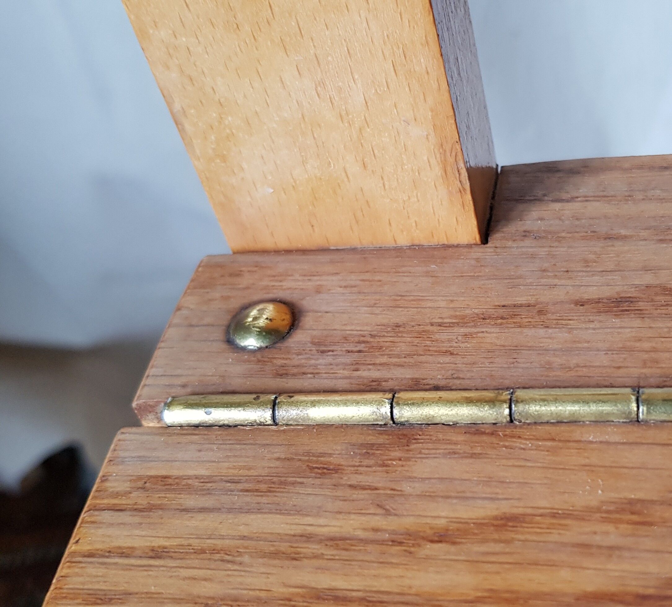 Toy box, 60's light wooden bench