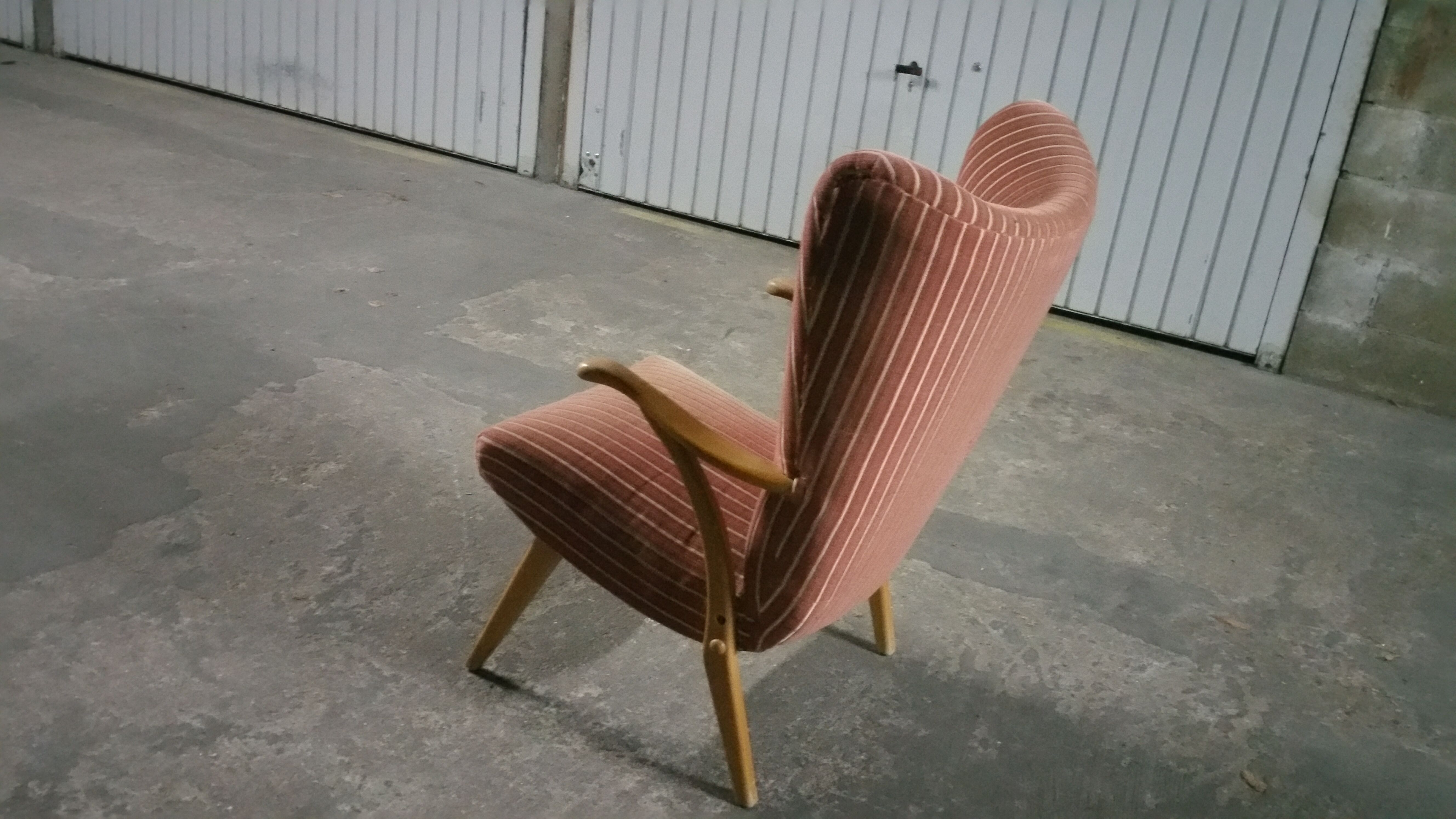 1 armchair Bergere chair wing Scandinavian Danish 50s 60s