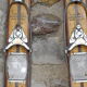Pair of Skis Rossignol vintage in Hickory with his sticks in dural - 40-50 years