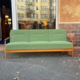 Daybed of the 60s vintage in wood and fabric