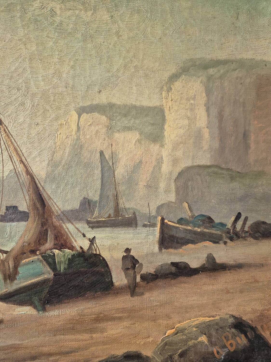 Lively Coastline - Oil on canvas