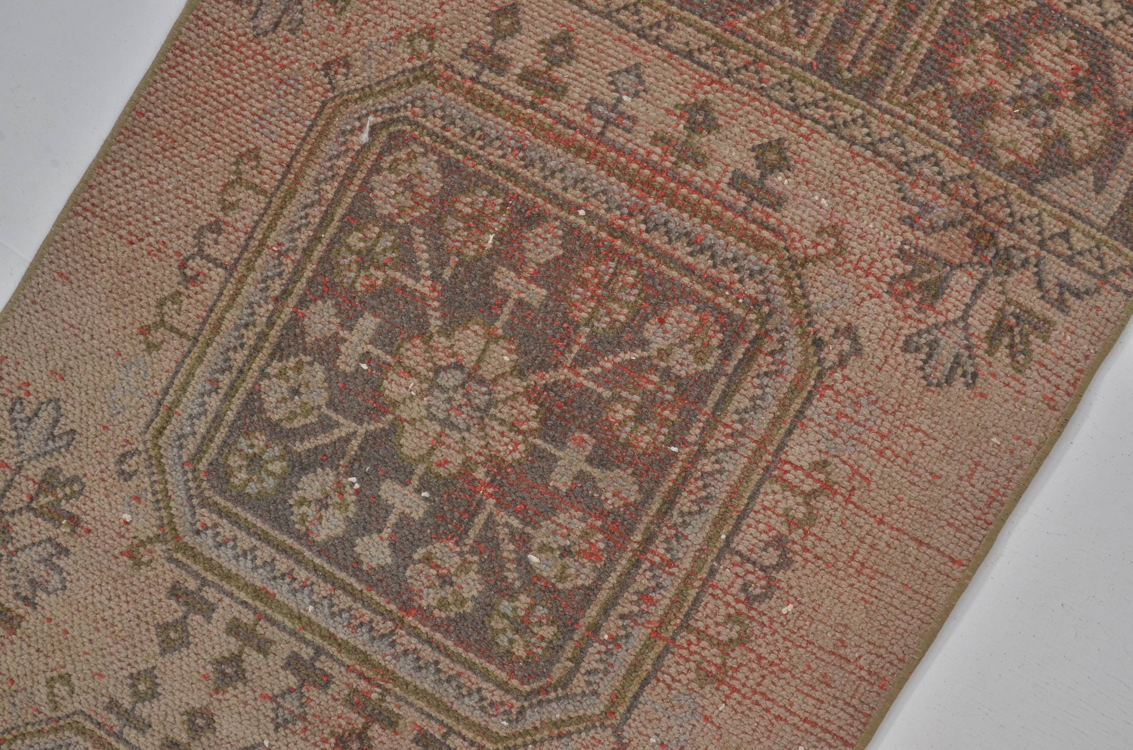 Oushak handmade vintage runner rug sku c112