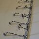 Chrome iron coat holder