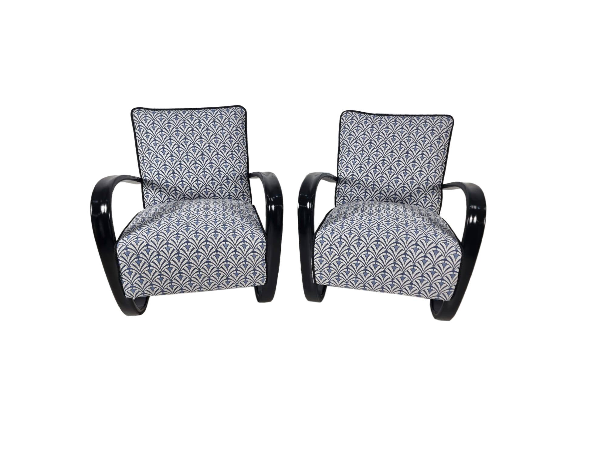 H 269 Armchairs by Jindřich Halabala for Up Závody, 1940s, Set of 2