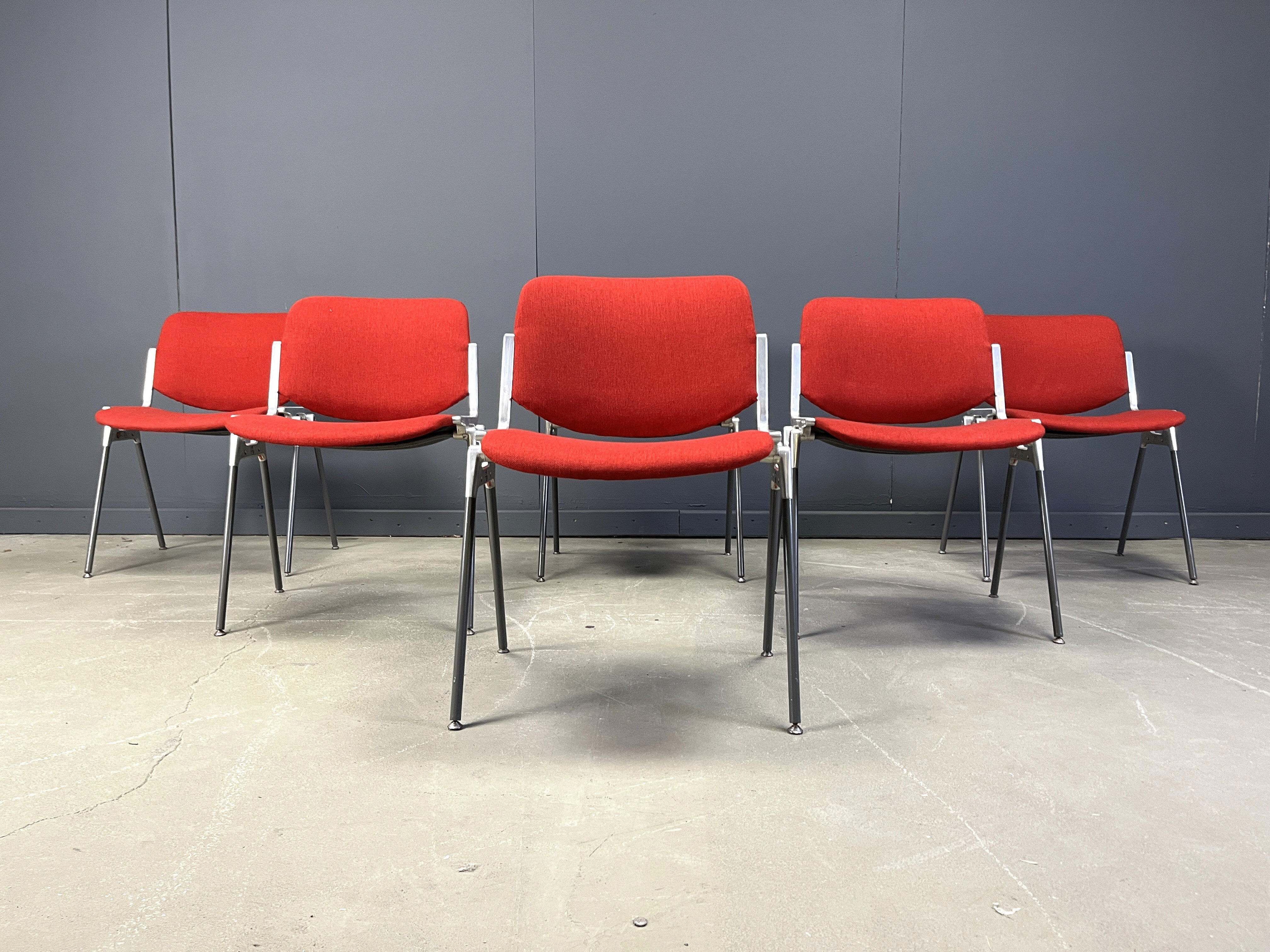 Vintage DSC 106 side chairs by Giancarlo Piretti for Castelli, 1970s