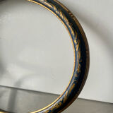 Wooden oval picture frame