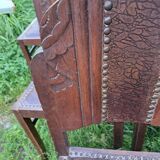 Set of 6 art deco chairs.
