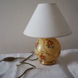 Old lamp foot ball to pose / table / bedside / side glass – floral print