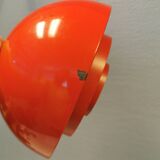 An original Jo Hammerborg for Fog & Mørup hanging lamp, model Milieu mini in deep red color